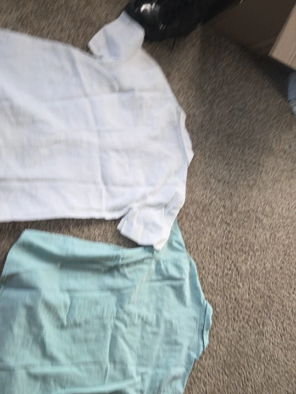 Old Navy Kids Button-Down Shirts - White and Aqua